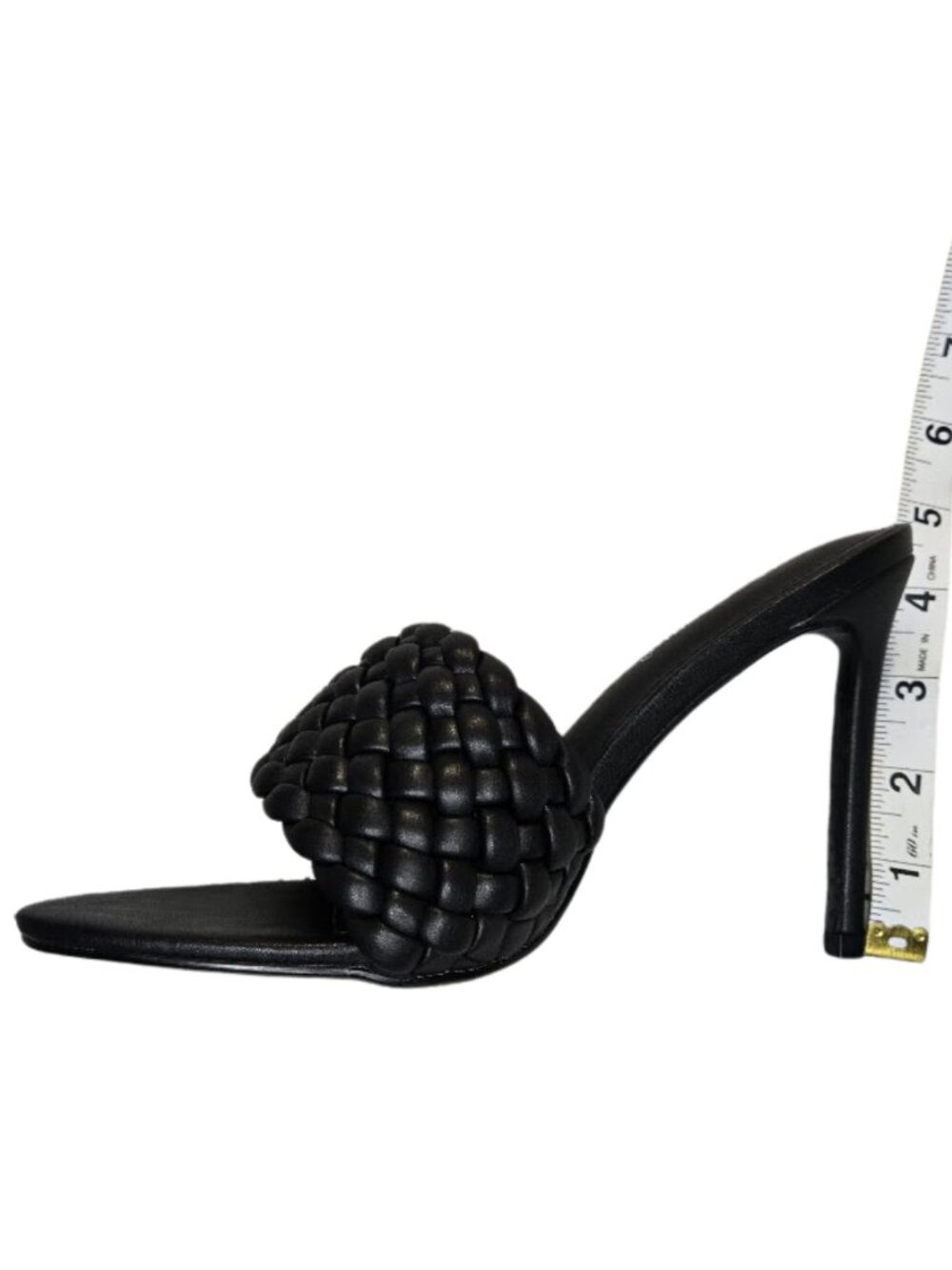 NWOB Cape Robbin Black Woven Slide Sandals Women’s Open Toe Braided Mules size 8 - Picture 3 of 9